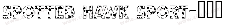 SPOTTED HAWK SPORT字体转换
